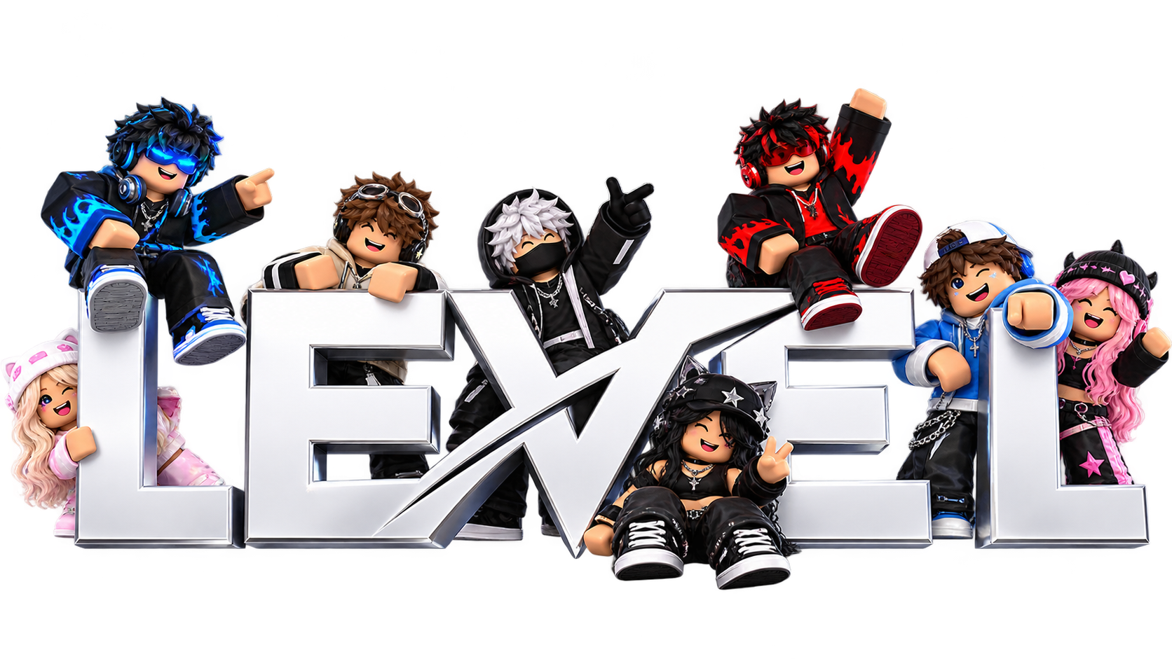 LEVEL alături de avataruri Roblox
